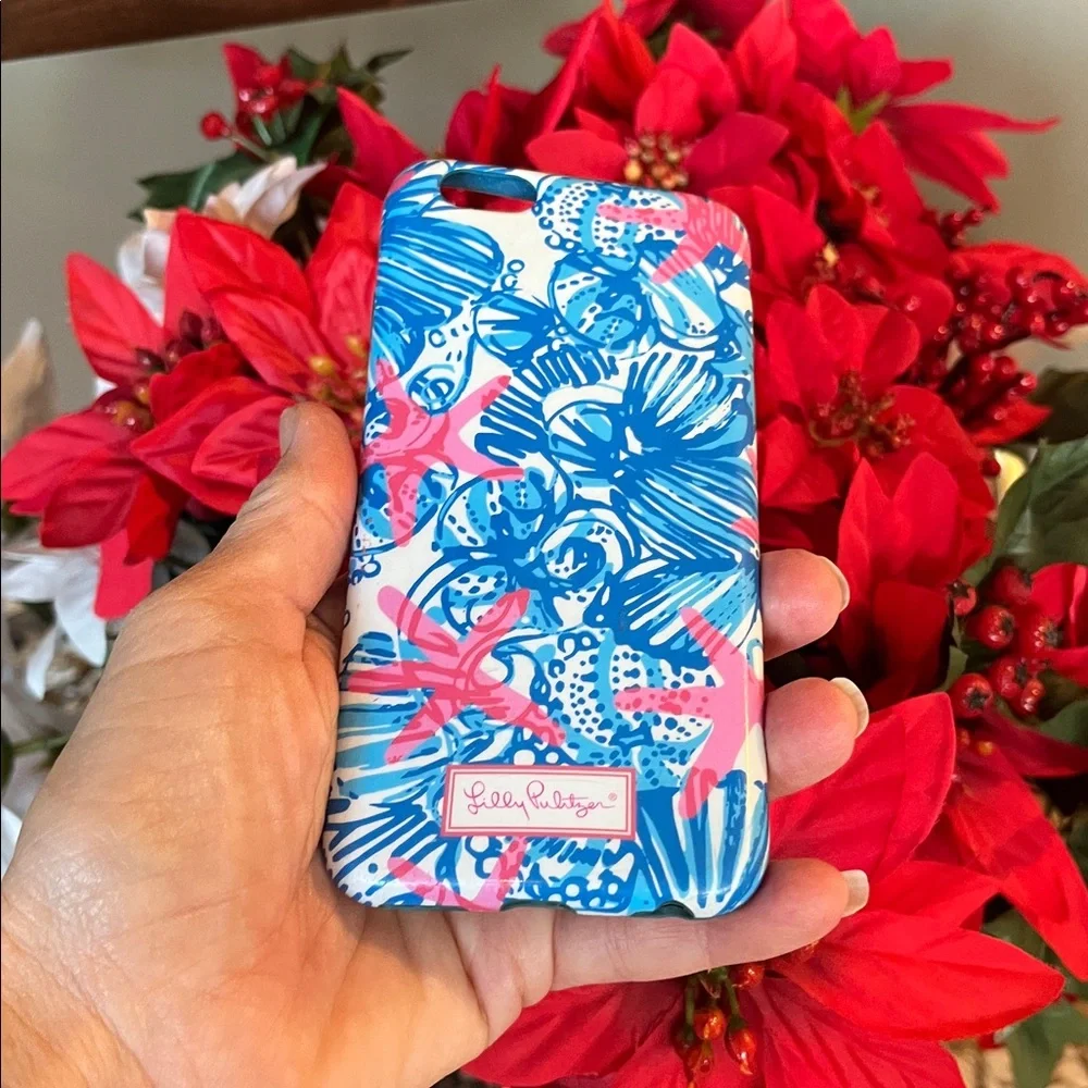Lilly Pulitzer Blue Pink White Phone Case